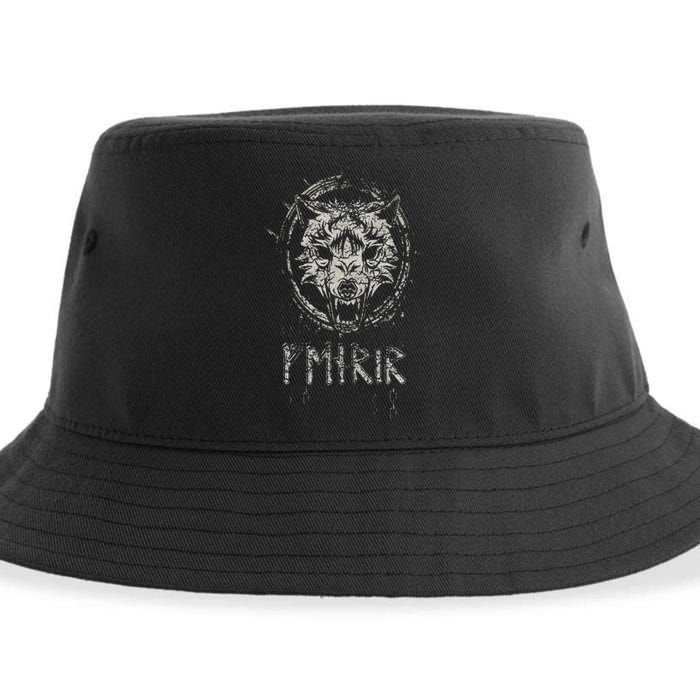 Viking Fenrir Wolf Chains Fights Odin In Ragnarok Sustainable Bucket Hat