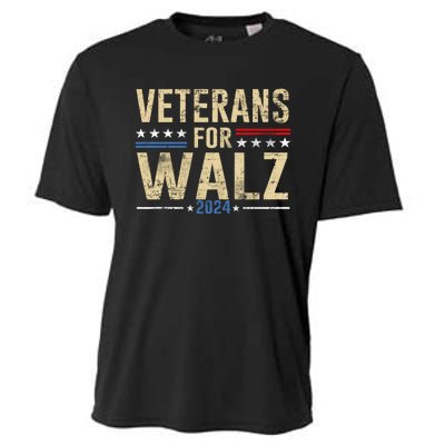 Veterans For Walz 2024 Election Cooling Performance Crew T-Shirt