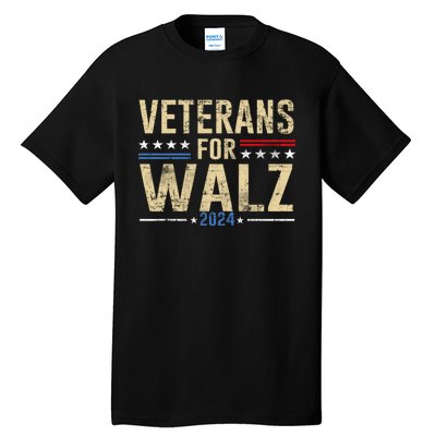 Veterans For Walz 2024 Election Tall T-Shirt