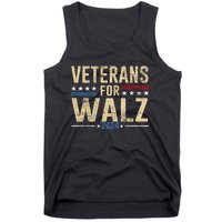 Veterans For Walz 2024 Election Tank Top