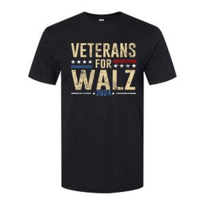 Veterans For Walz 2024 Election Softstyle CVC T-Shirt