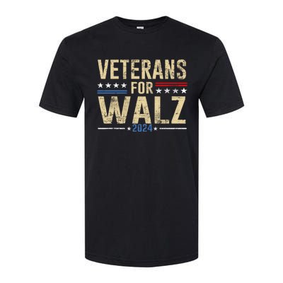 Veterans For Walz 2024 Election Softstyle CVC T-Shirt