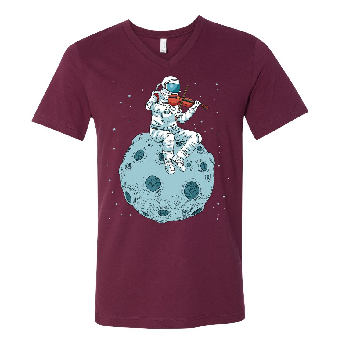 Violin Fiddle Women Violin Gift Men Viola V-Neck T-Shirt