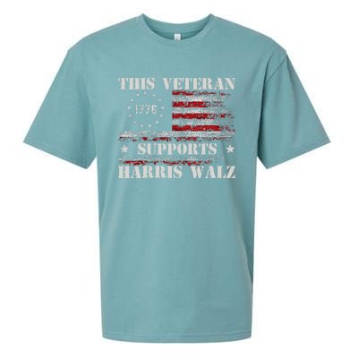 Veterans For Walz 2024 Election Sueded Cloud Jersey T-Shirt