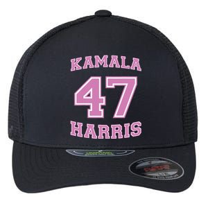 Varsity First Woman President Harris 2024 Kamala Harris 47 Flexfit Unipanel Trucker Cap