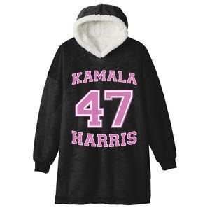 Varsity First Woman President Harris 2024 Kamala Harris 47 Hooded Wearable Blanket