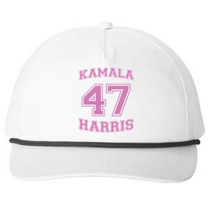 Varsity First Woman President Harris 2024 Kamala Harris 47 Snapback Five-Panel Rope Hat