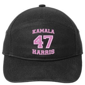 Varsity First Woman President Harris 2024 Kamala Harris 47 7-Panel Snapback Hat