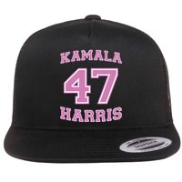 Varsity First Woman President Harris 2024 Kamala Harris 47 Flat Bill Trucker Hat