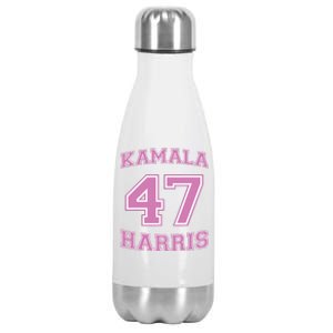 Varsity First Woman President Harris 2024 Kamala Harris 47 Stainless Steel Insulated Water Bottle