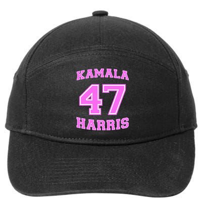 Varsity First Woman President Harris 2024 Kamala Harris 47 7-Panel Snapback Hat