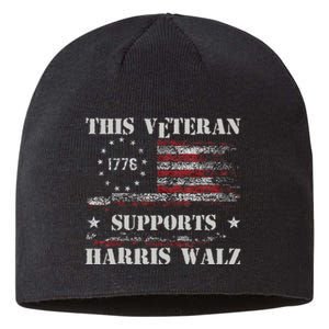 Veterans For Walz 2024 Election Sustainable Beanie