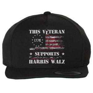 Veterans For Walz 2024 Election Wool Snapback Cap