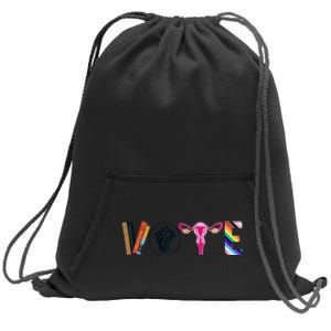 Vote Feminist Women's Rights Femi Book Symbol Sweatshirt Cinch Pack Bag