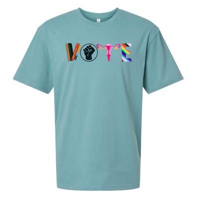 Vote Feminist Women's Rights Femi Book Symbol Sueded Cloud Jersey T-Shirt