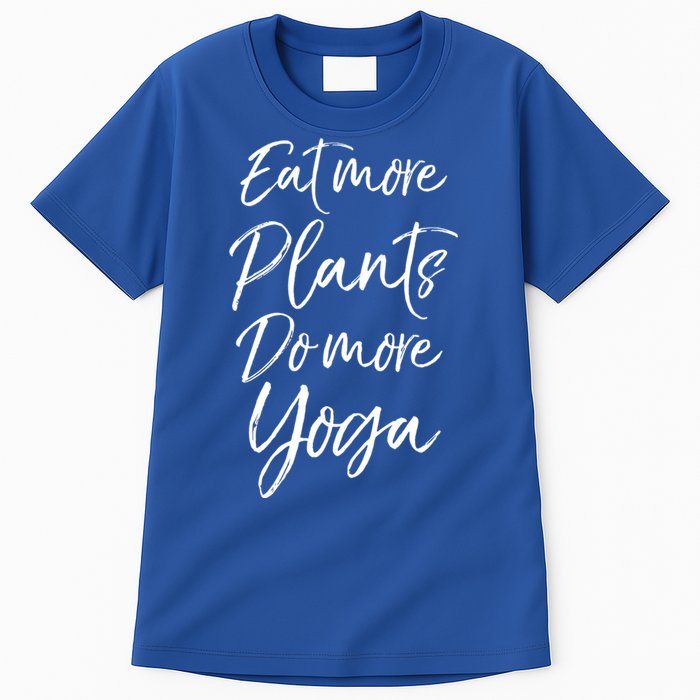 Vegan Fitness Workout Gift Cute Eat More Plants Do More Yoga Great Gift Tall T-Shirt