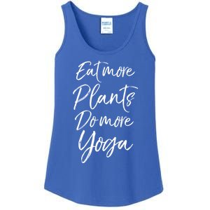 Vegan Fitness Workout Gift Cute Eat More Plants Do More Yoga Great Gift Ladies Essential Tank