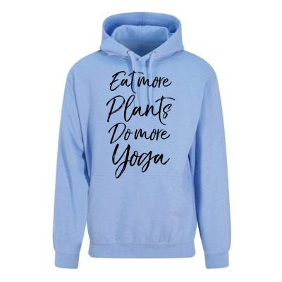 Vegan Fitness Workout Gift Cute Eat More Plants Do More Yoga Great Gift Unisex Surf Hoodie