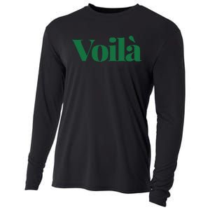 Voilà French Word Cooling Performance Long Sleeve Crew