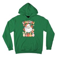 Vintage Funny Xmas Groovy Santa Claus Christmas Vibes Gift Hoodie