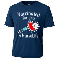 Vaccinated For You #NurseLife Cooling Performance Crew T-Shirt