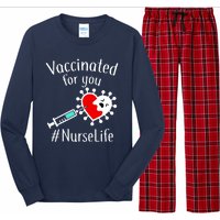 Vaccinated For You #NurseLife Long Sleeve Pajama Set