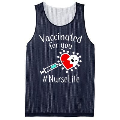 Vaccinated For You #NurseLife Mesh Reversible Basketball Jersey Tank