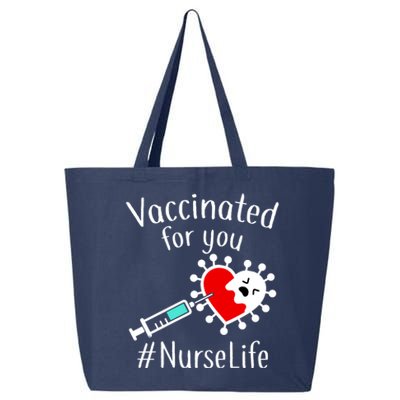 Vaccinated For You #NurseLife 25L Jumbo Tote