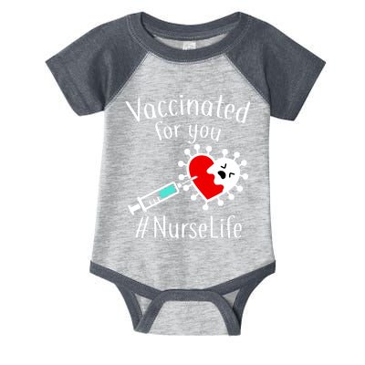 Vaccinated For You #NurseLife Infant Baby Jersey Bodysuit