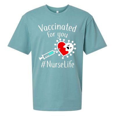 Vaccinated For You #NurseLife Sueded Cloud Jersey T-Shirt