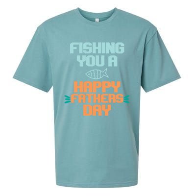 Vintage Fishing You A Happy Fathers Day Fishing Father Gift Sueded Cloud Jersey T-Shirt