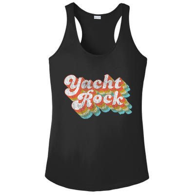 Vintage Fade Yacht Rock Party Boat Drinking Ladies PosiCharge Competitor Racerback Tank