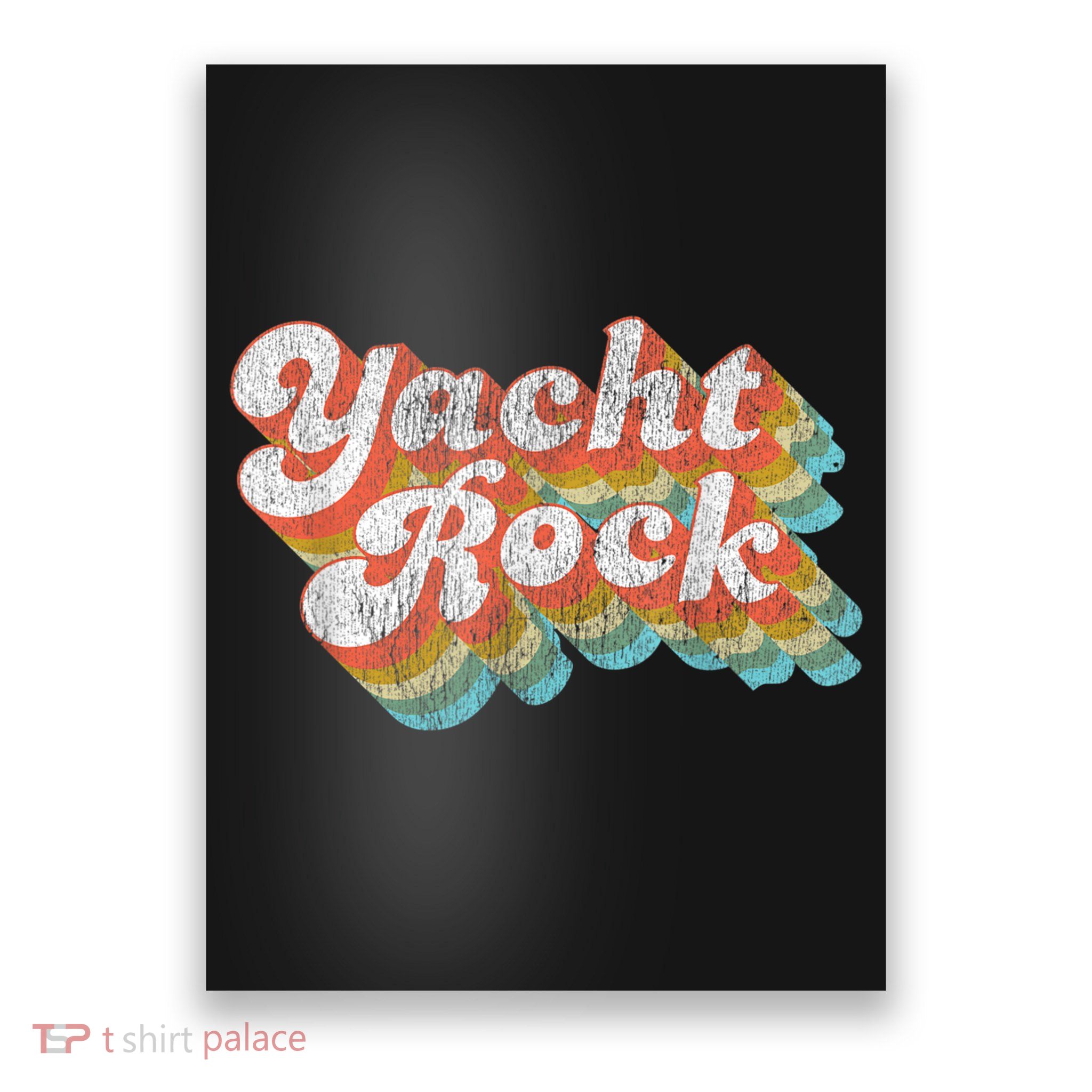 Vintage Fade Yacht Rock Party Boat Drinking Poster