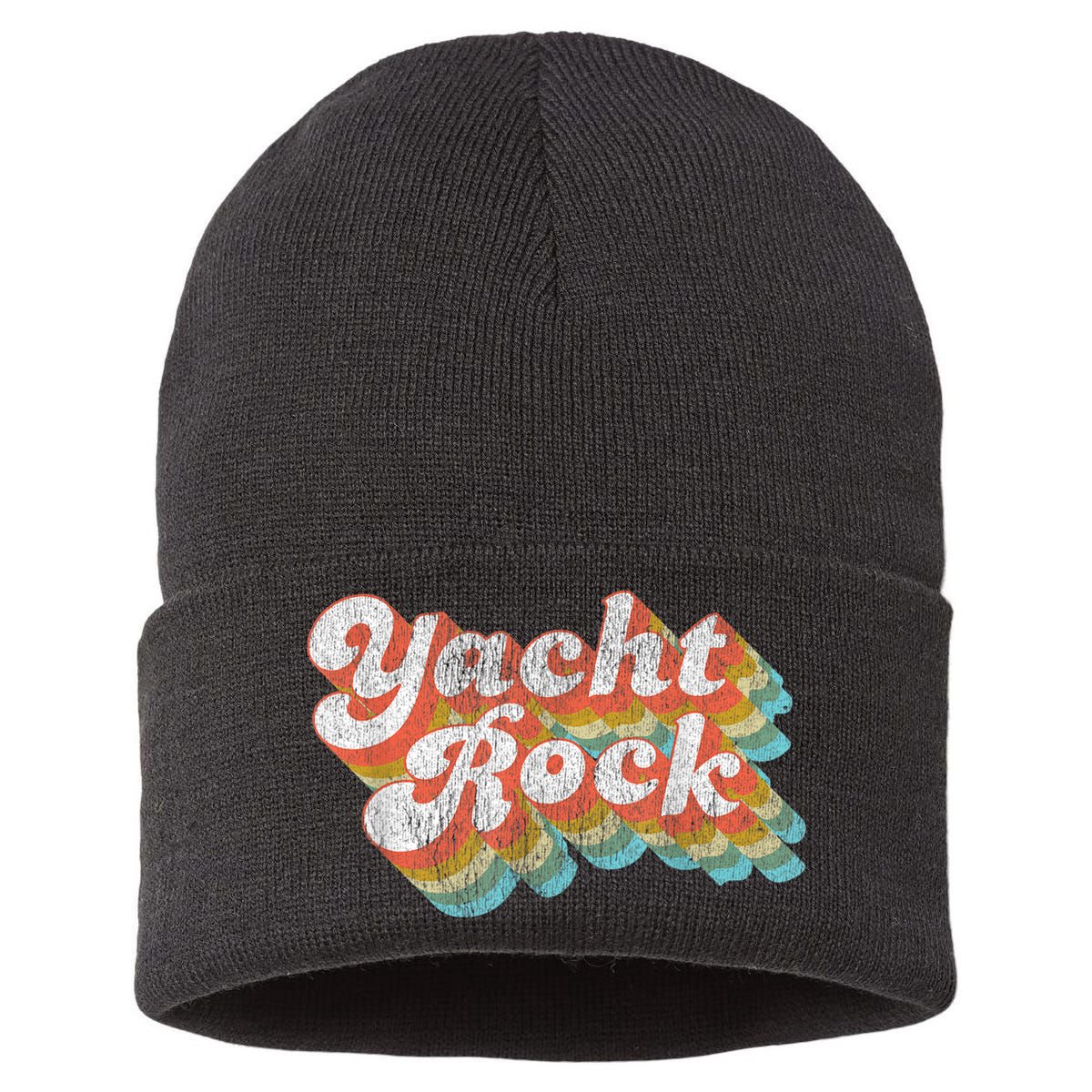 Vintage Fade Yacht Rock Party Boat Drinking Sustainable Knit Beanie