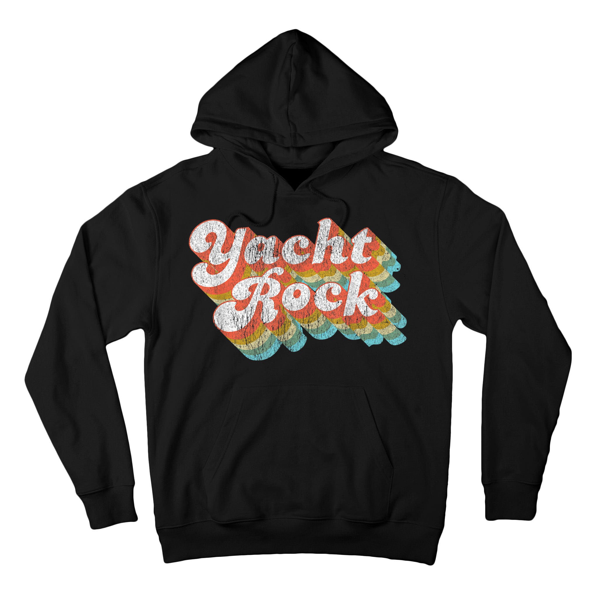 Vintage Fade Yacht Rock Party Boat Drinking Tall Hoodie