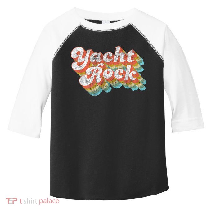 Vintage Fade Yacht Rock Party Boat Drinking Toddler Fine Jersey T-Shirt