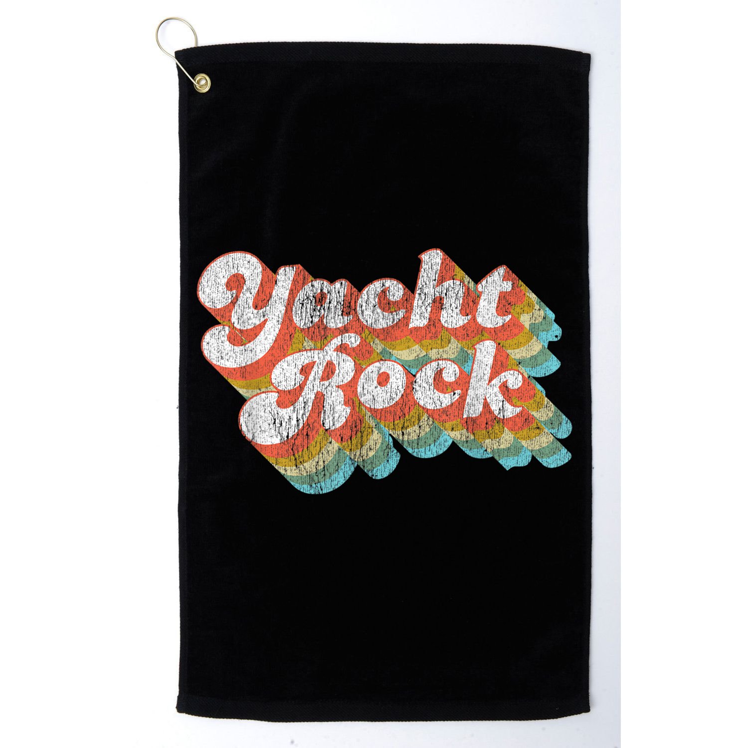 Vintage Fade Yacht Rock Party Boat Drinking Golf Towel