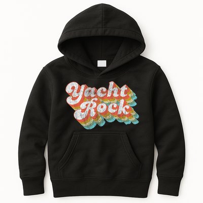 Vintage Fade Yacht Rock Party Boat Drinking Kids Hoodie