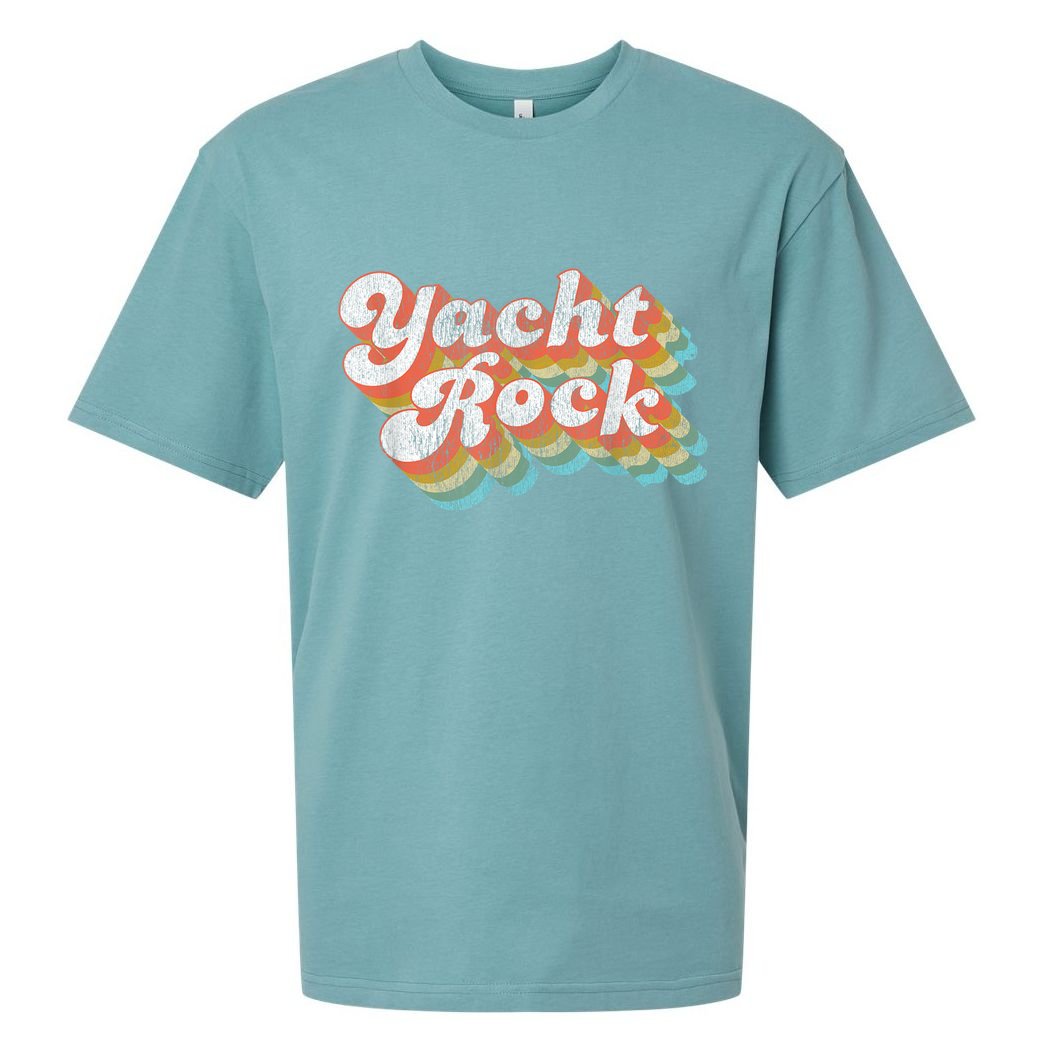 Vintage Fade Yacht Rock Party Boat Drinking Sueded Cloud Jersey T-Shirt