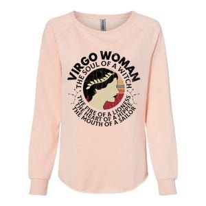 Virgo Funny Zodiac Sign Graphic Gift Womens California Wash Sweatshirt