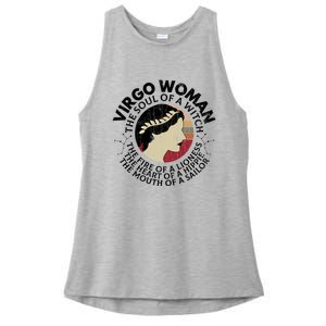 Virgo Funny Zodiac Sign Graphic Gift Ladies PosiCharge Tri-Blend Wicking Tank