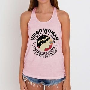 Virgo Funny Zodiac Sign Graphic Gift Women's Knotted Racerback Tank