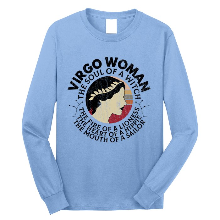 Virgo Funny Zodiac Sign Graphic Gift Long Sleeve Shirt