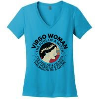 Virgo Funny Zodiac Sign Graphic Gift Women's V-Neck T-Shirt