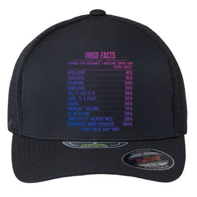 Virgo Facts Zodiac Birthday Funny Zodiac Sign Horoscope Great Gift Flexfit Unipanel Trucker Cap