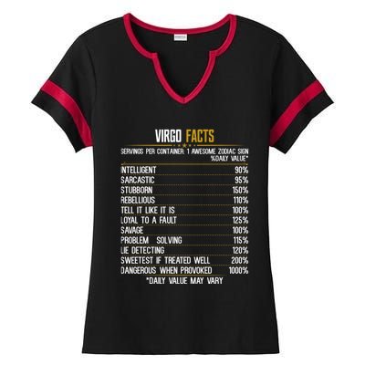 Virgo Facts Zodiac Birthday Funny Zodiac Sign Horoscope Gift Ladies Halftime Notch Neck Tee