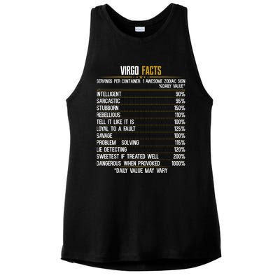 Virgo Facts Zodiac Birthday Funny Zodiac Sign Horoscope Gift Ladies PosiCharge Tri-Blend Wicking Tank