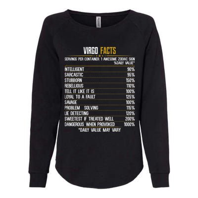 Virgo Facts Zodiac Birthday Funny Zodiac Sign Horoscope Gift Womens California Wash Sweatshirt