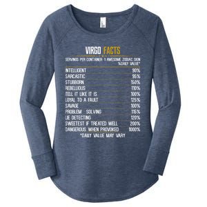 Virgo Facts Zodiac Birthday Funny Zodiac Sign Horoscope Gift Women's Perfect Tri Tunic Long Sleeve Shirt