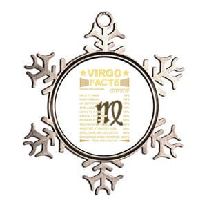 Virgo Facts Zodiac Funny Virgo Birthday Gift Tee Funny Gift Metallic Star Ornament